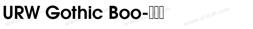 URW Gothic Boo字体转换